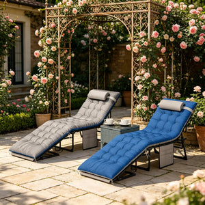 Cozy Outdoor Lounge Chairs Set of 2