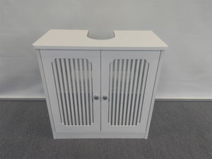 Louvered Double-Door Floor-Standing Bathroom Vanity