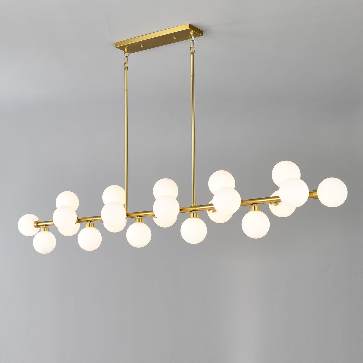 75.6'' Large Pendant Lamp with Opal Glass Shade