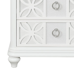 Abigale - 2 Drawer Nightstand With LED - White