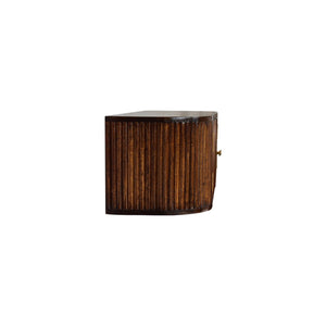 Solid Wood Chunky Chestnut Floating Bedside Table