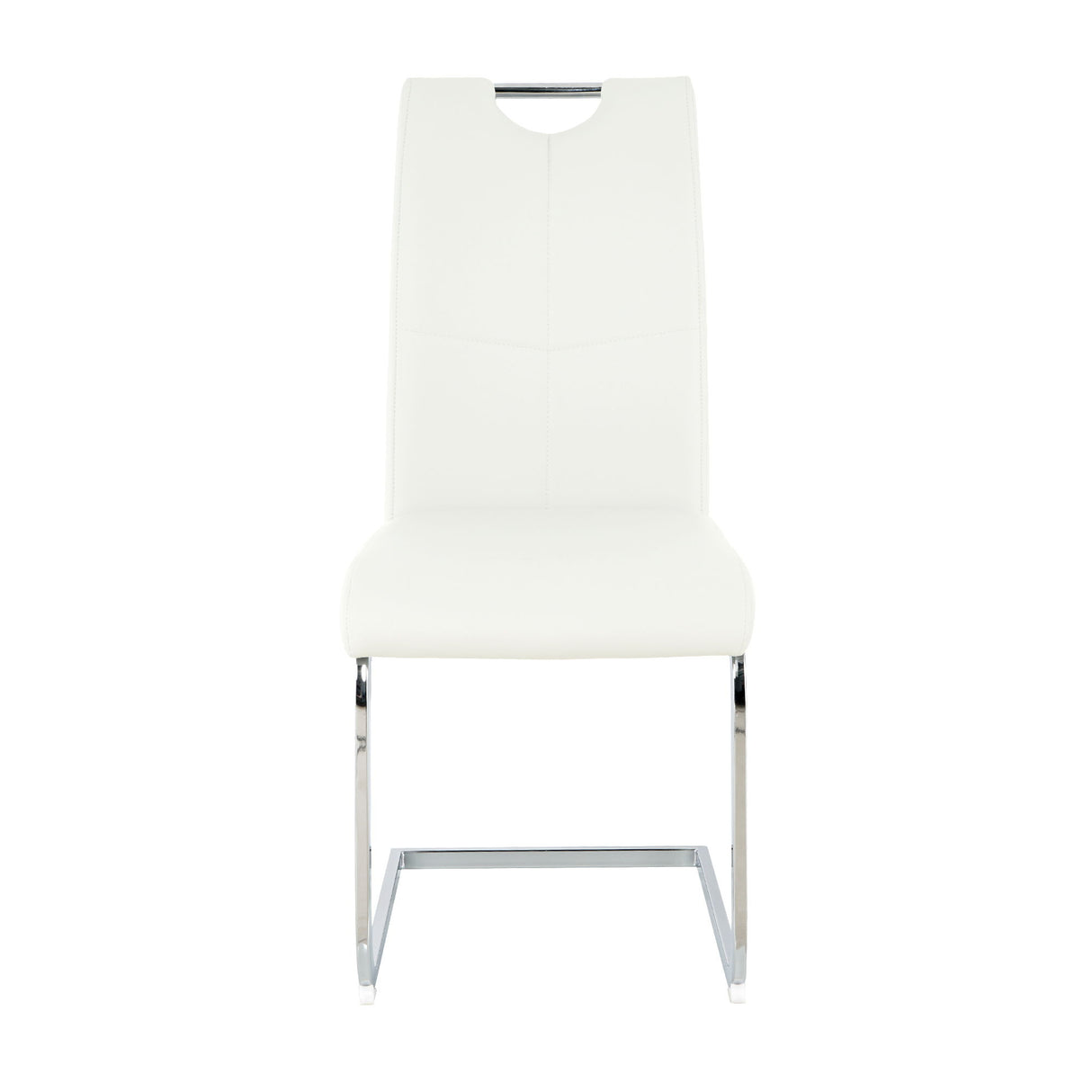 Modern Dining Chairs With Padded Seat And Metal Legs