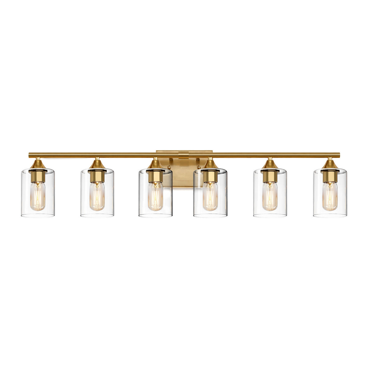 6-Light Brushed Bathroom Lighting