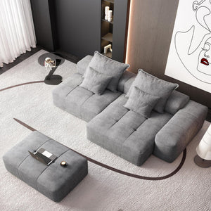 Modern Oversized DIY Combination Modular Sectional Sofa With Pillows