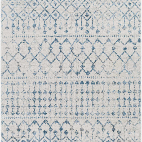 Binabalian Blue&White Tribal Area Carpet - Clearance