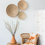 Binga Blonde Natural Woven Wall Basket