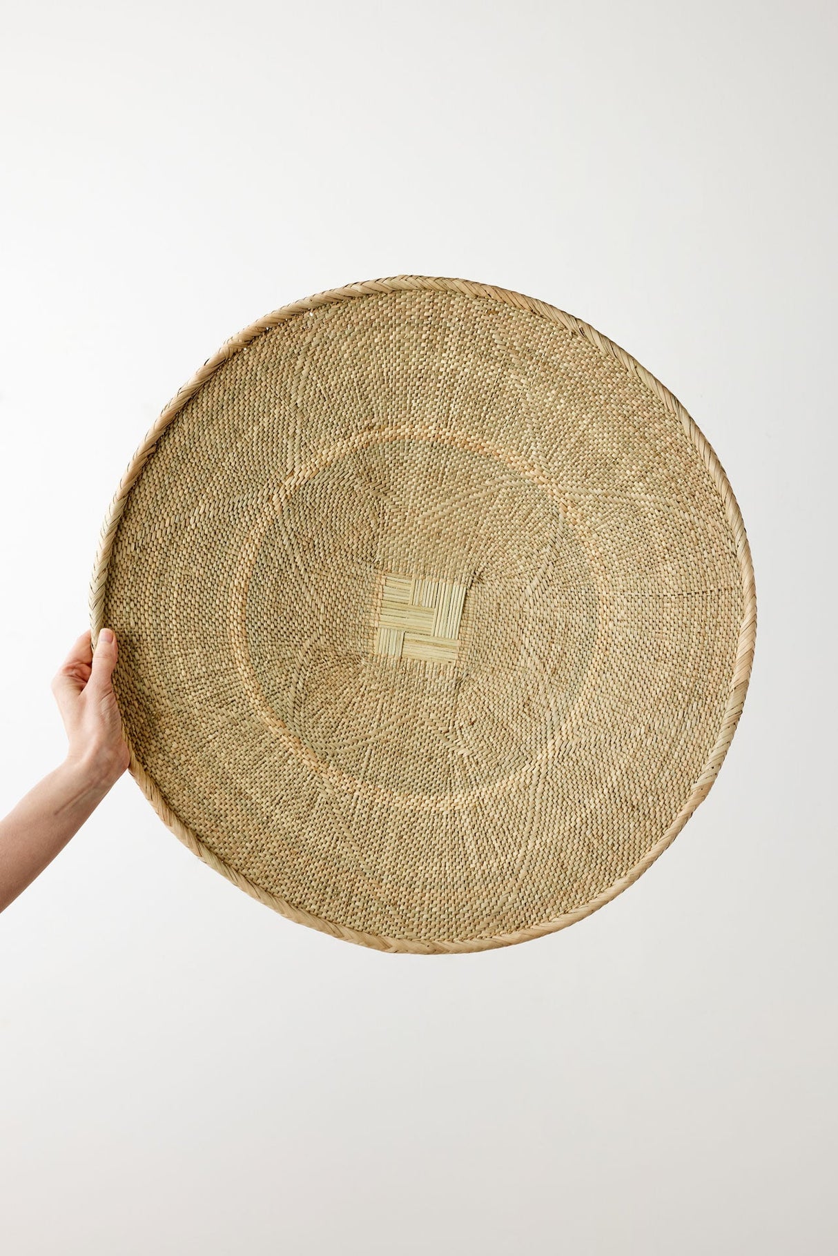 Binga Blonde Natural Woven Wall Basket