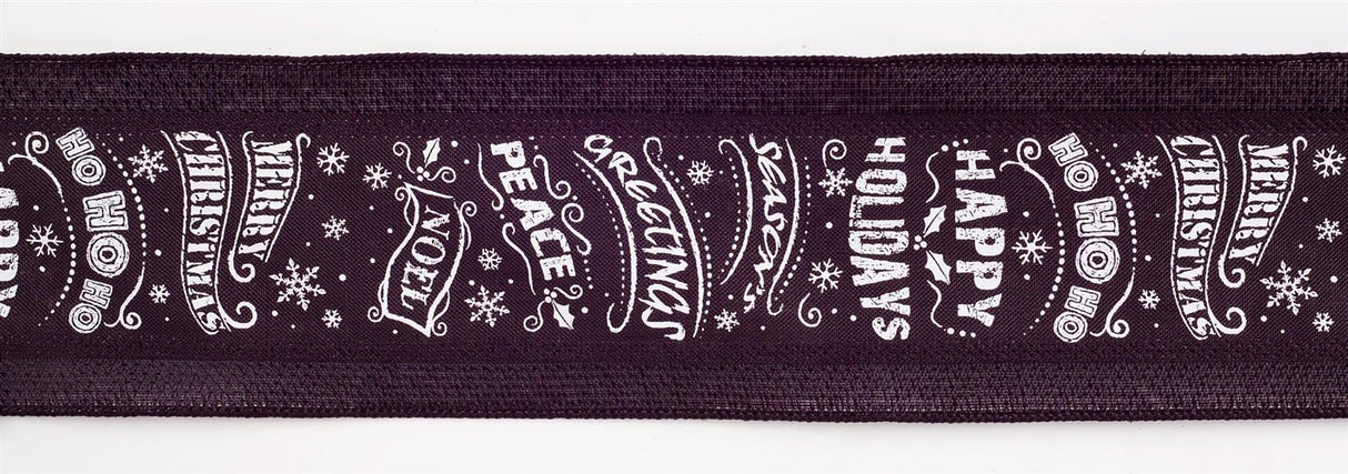 Black-and-White-Christmas-Sentiment-Ribbon-(Set-of-3)-Ribbons-&-Trim