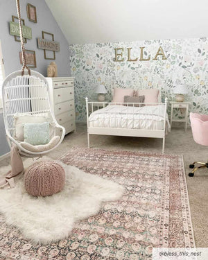 Maligaya Distressed Washable Rug - Clearance