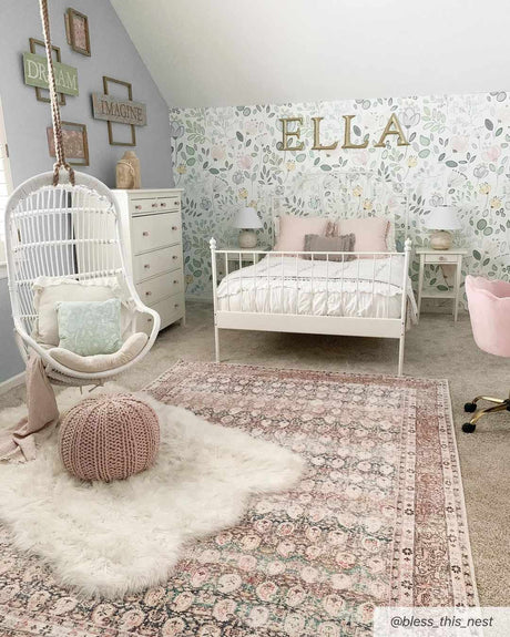 Maligaya Distressed Washable Rug - Clearance