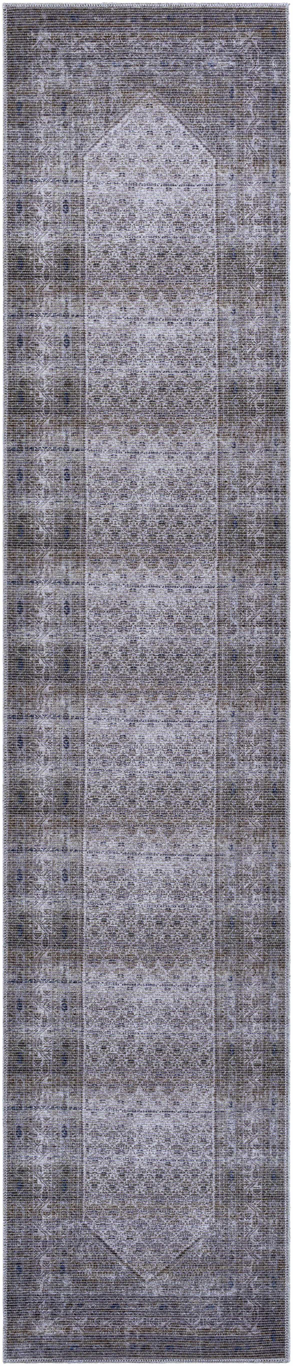 Brown Ballinasloe Vintage Washable Area Rug - Clearance