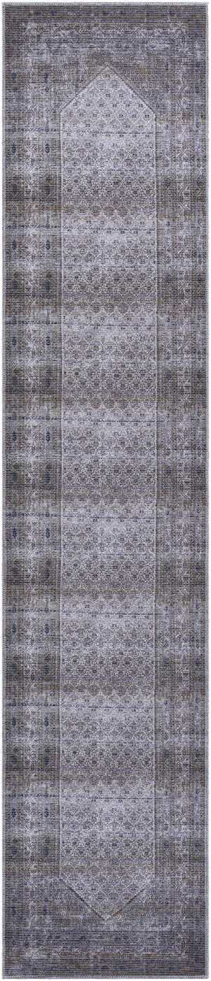 Brown Ballinasloe Vintage Washable Area Rug - Clearance