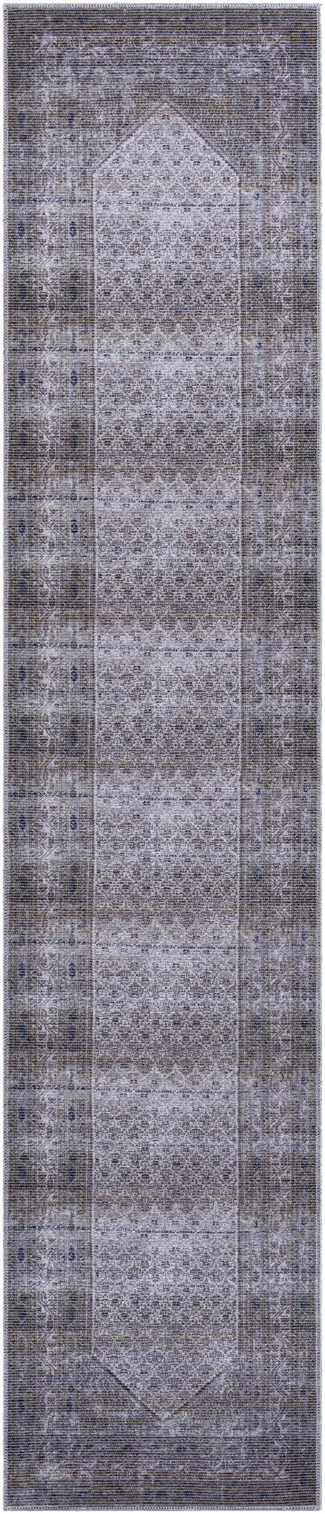 Brown Ballinasloe Vintage Washable Area Rug - Clearance