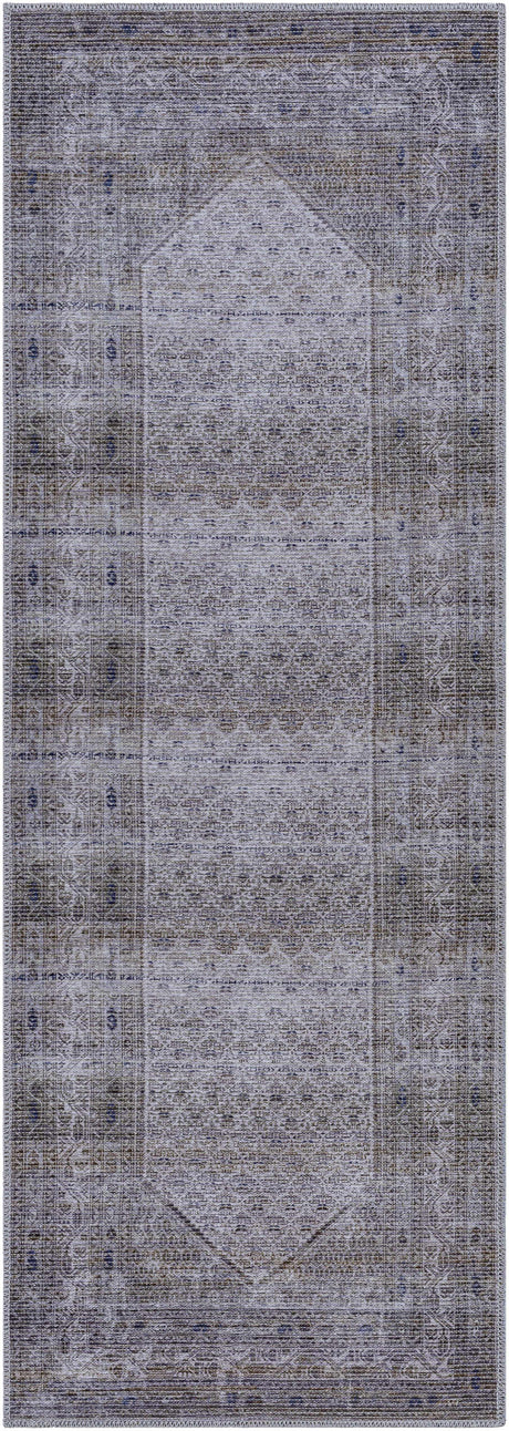 Brown Ballinasloe Vintage Washable Area Rug - Clearance