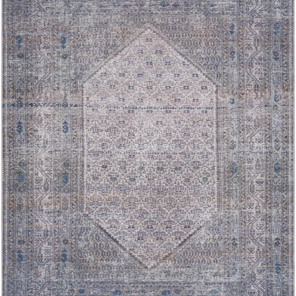 Brown Ballinasloe Vintage Washable Area Rug - Clearance