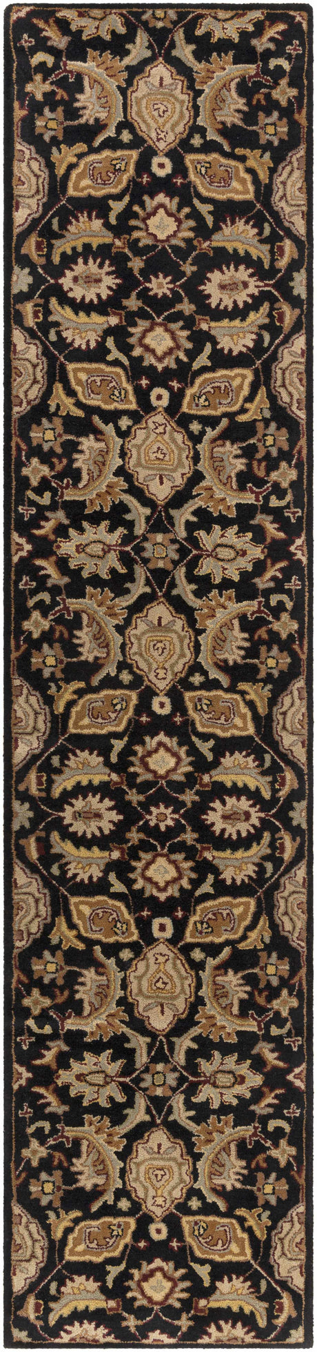 Blomkest Black&Yellow Traditional Wool Carpet