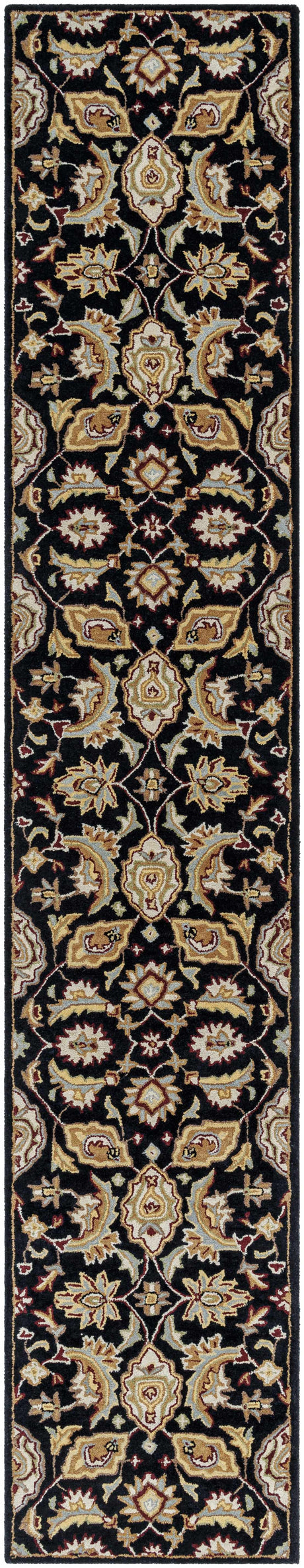 Blomkest Black&Yellow Traditional Wool Carpet
