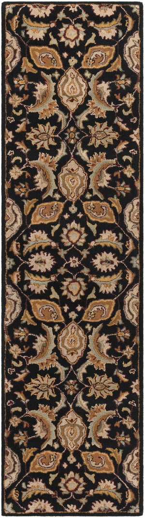 Blomkest Black&Yellow Traditional Wool Carpet