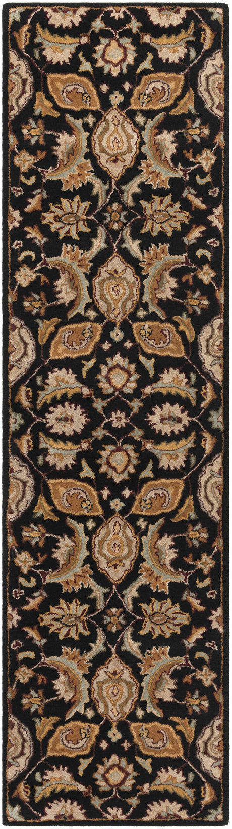 Blomkest Black&Yellow Traditional Wool Carpet