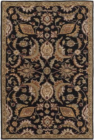 Blomkest Black&Yellow Traditional Wool Carpet