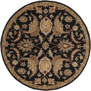 Blomkest Black&Yellow Traditional Wool Carpet