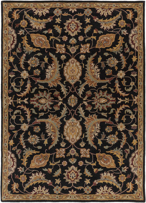 Blomkest Black&Yellow Traditional Wool Carpet