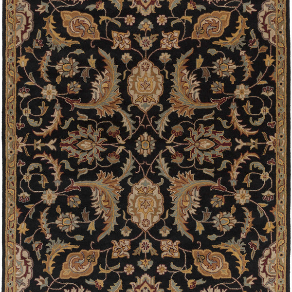 Blomkest Black&Yellow Traditional Wool Carpet