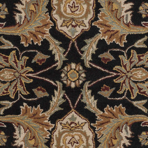 Blomkest Black&Yellow Traditional Wool Carpet