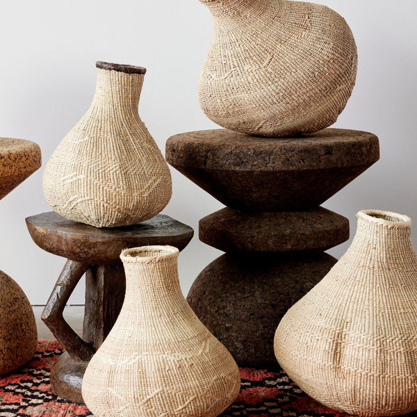Binga Nongo Natural Woven Gourd Basket
