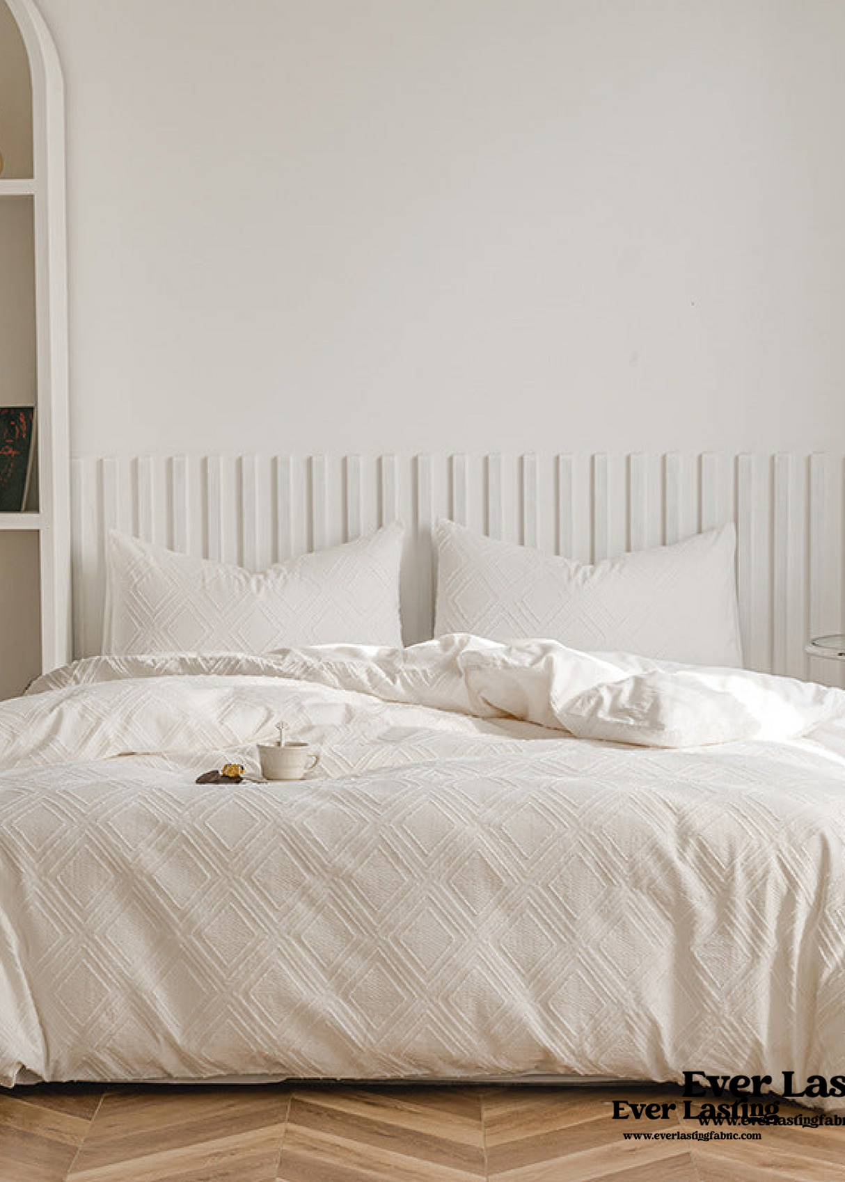 Boho Tufted Bedding Set / Gray