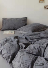 Boho Tufted Bedding Set / White