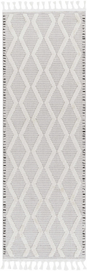 Bolong High/Low Pile Rug with Tassels - Clearance