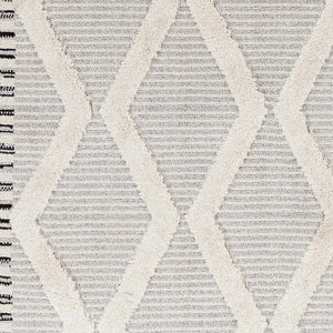 Bolong High/Low Pile Rug with Tassels - Clearance