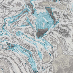 Bonville Blue Marble Rug