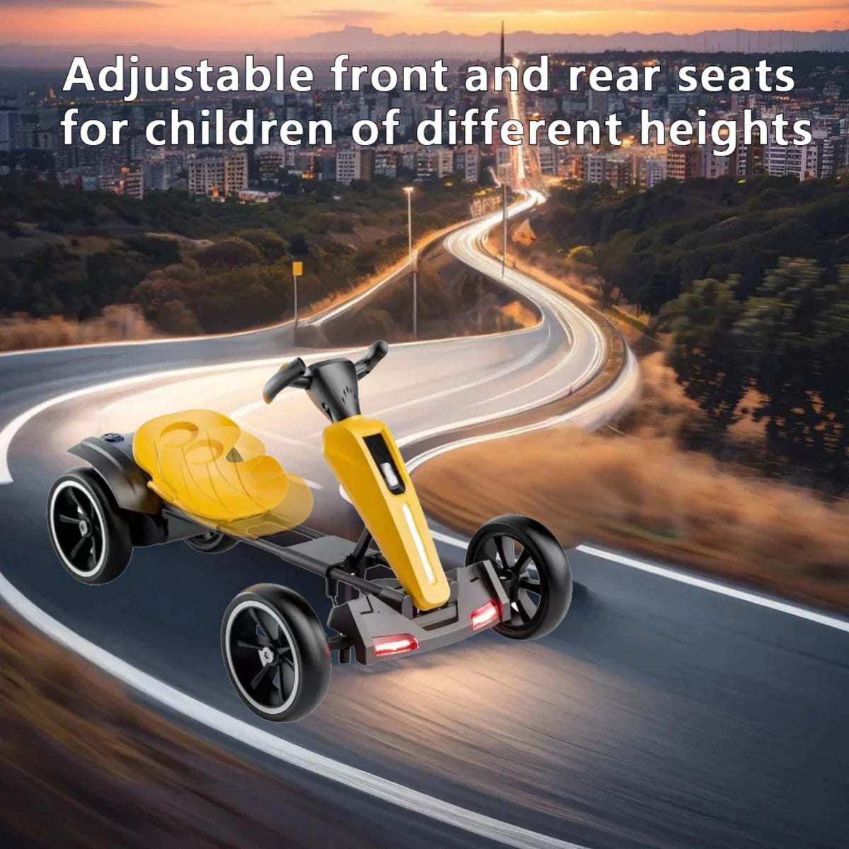 Bota Toy Electric Kids Pedal Go Kart with Adjustable Seat and Foldable Design - view 9