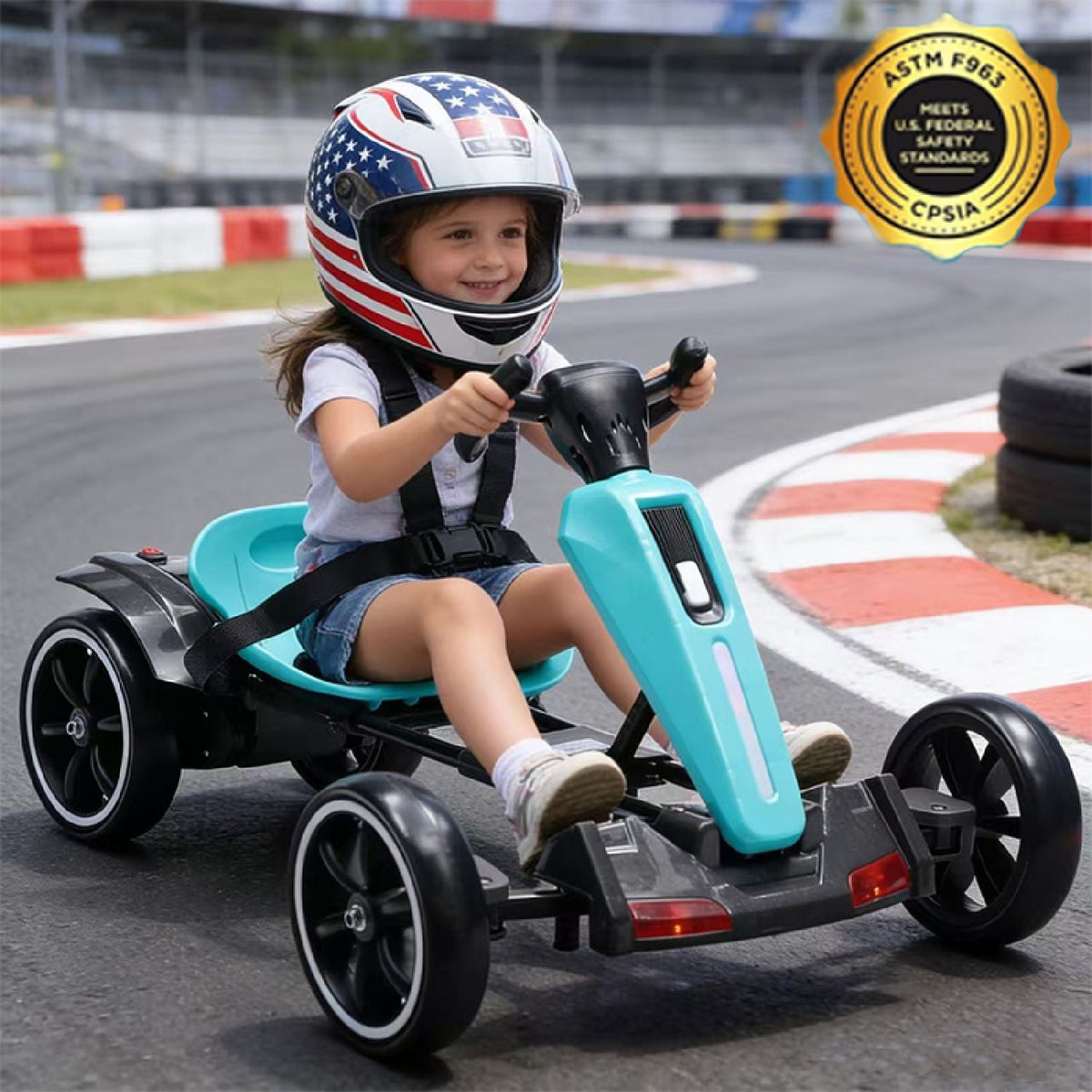 Bota Toy Electric Kids Pedal Go Kart with Adjustable Seat and Foldable Design - view 3