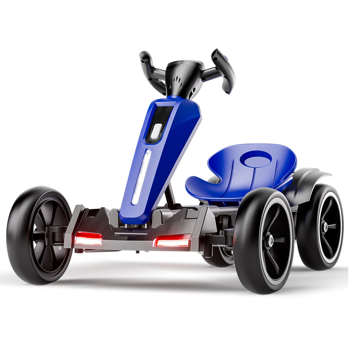 Bota Toy Electric Kids Pedal Go Kart with Adjustable Seat and Foldable Design in Blue