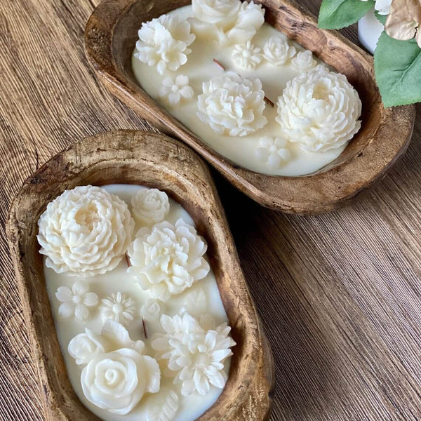 Botanical Garden Dough Bowl Candle