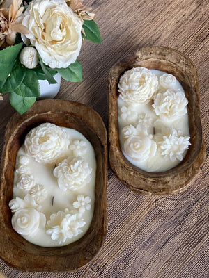 Botanical Garden Dough Bowl Candle