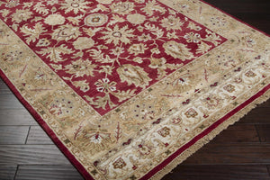 Red&Gold Premium Wool Area Rug - Clearance