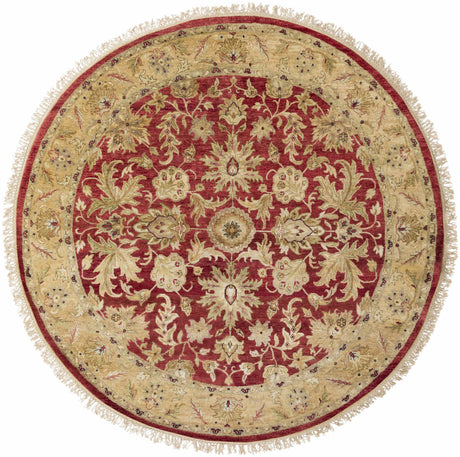 Red&Gold Premium Wool Area Rug - Clearance
