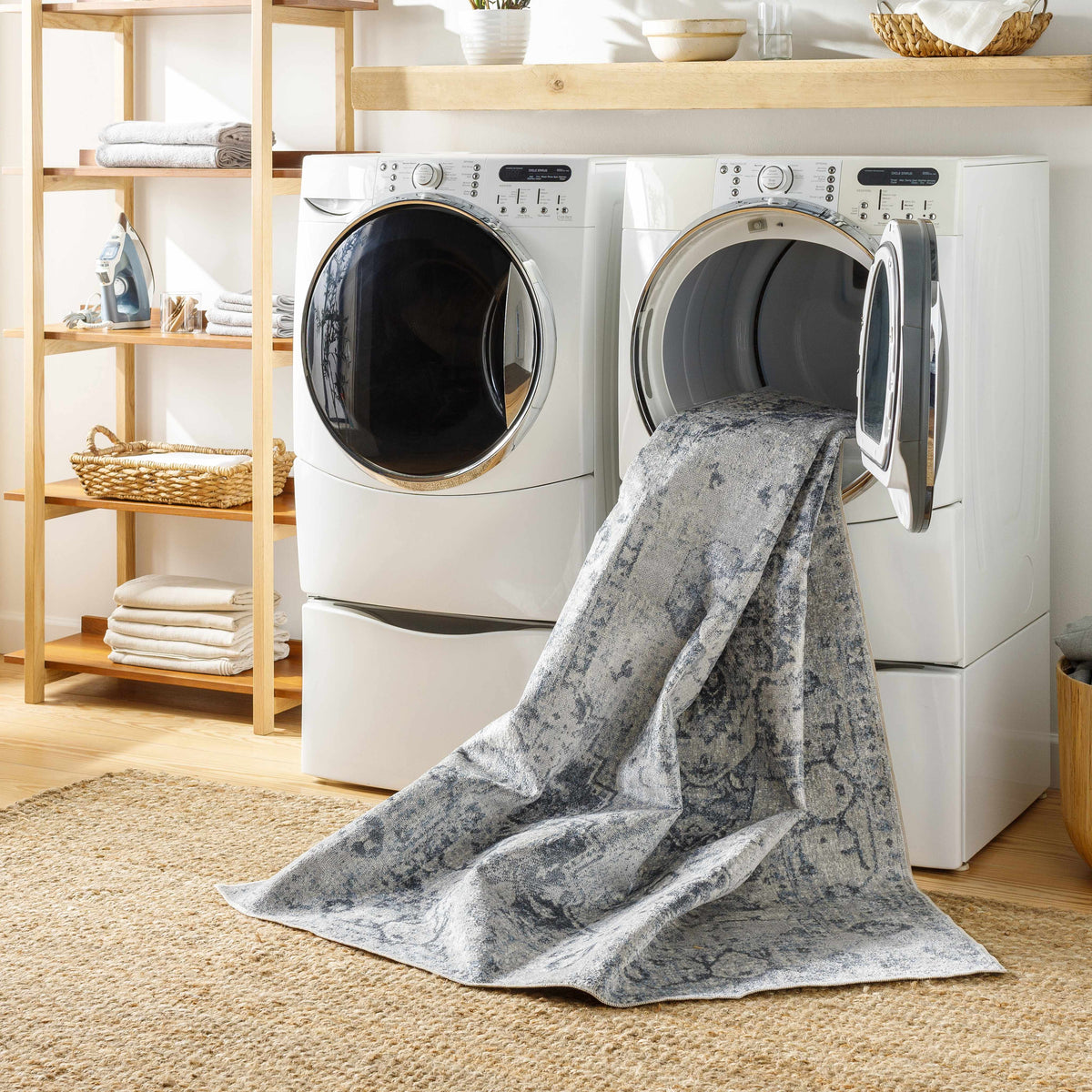 Boutique Rugs Ankti Aqua Washable Area Rug - view 8