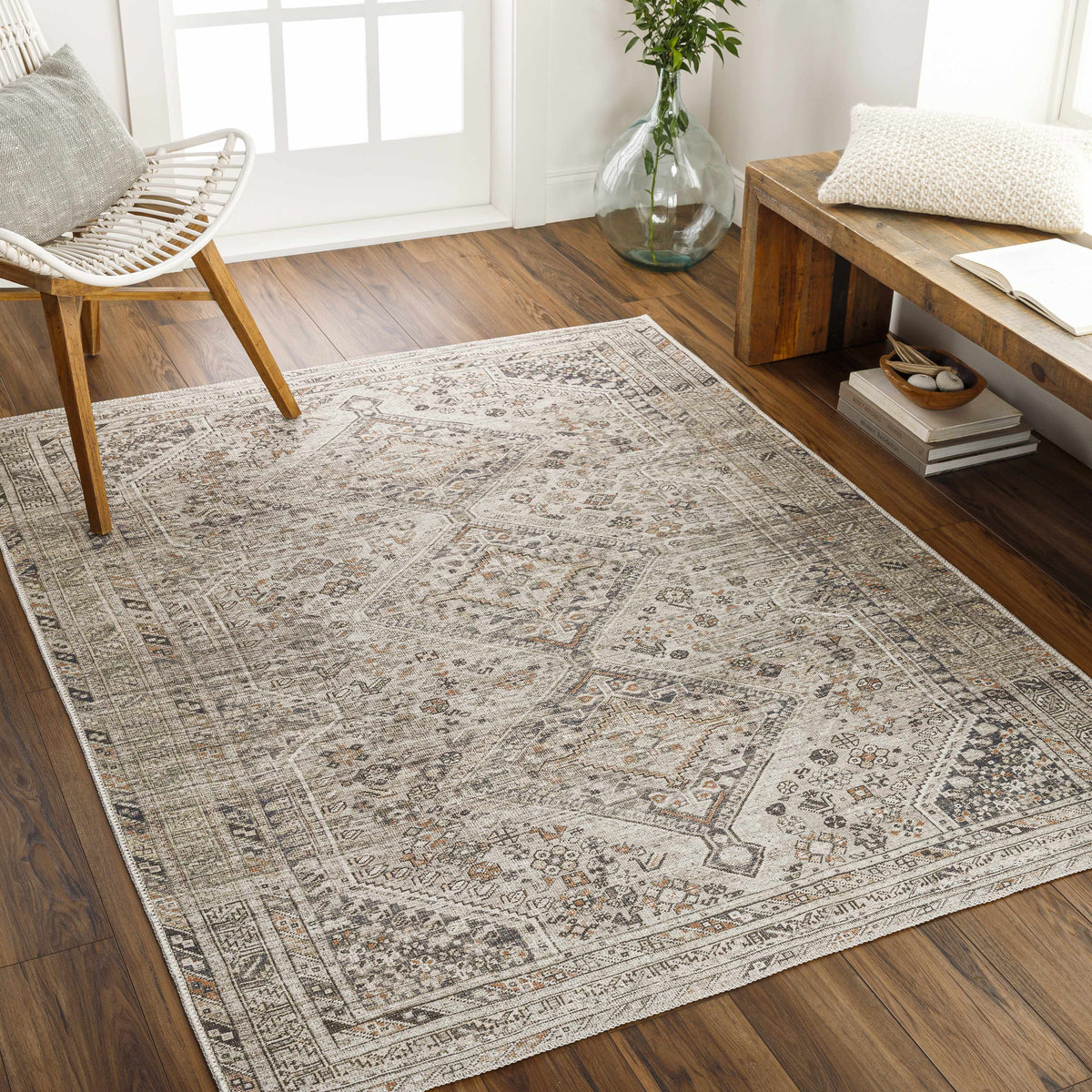 Boutique Rugs Barny Beige Flat Pile Washable Rug - view 17