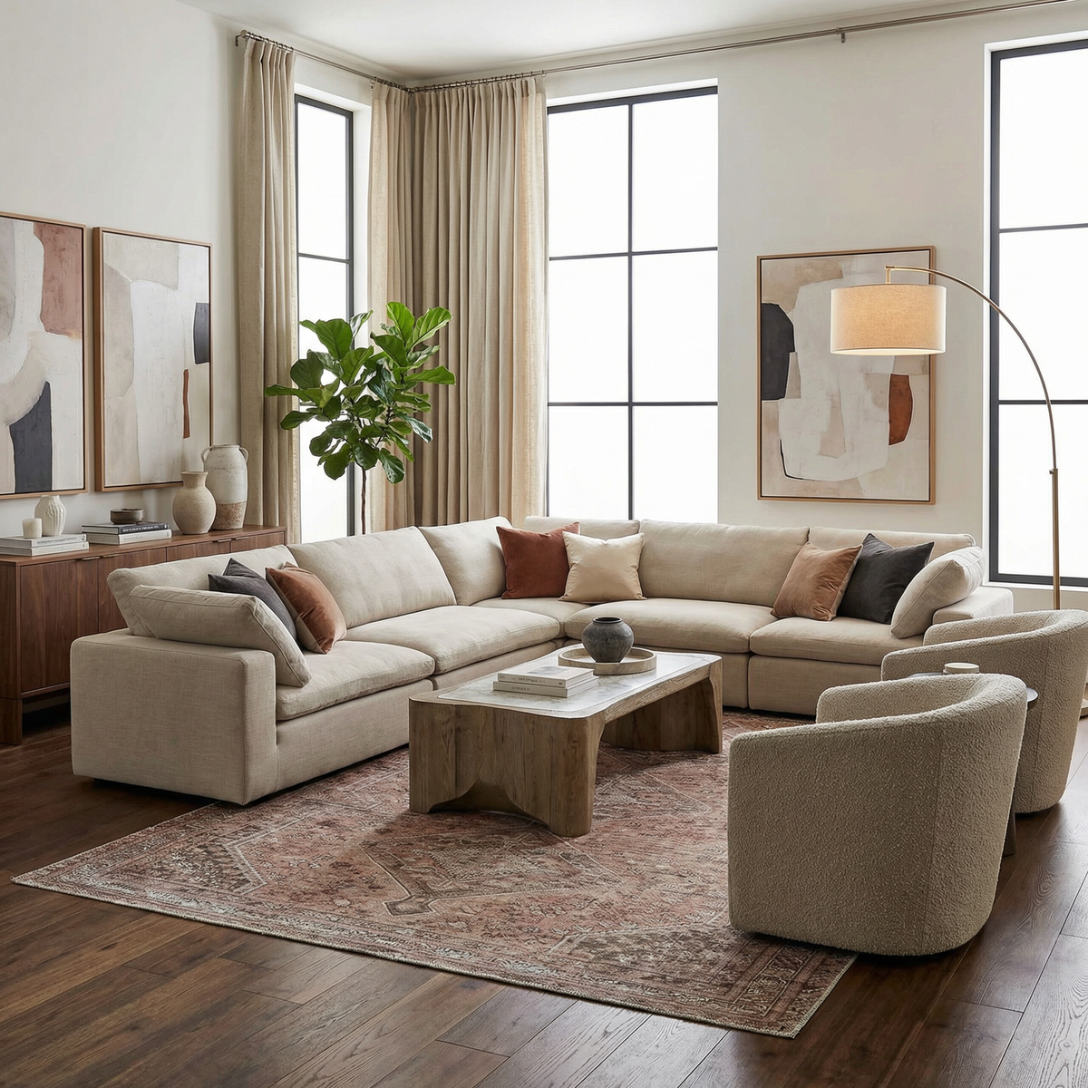 Boutique Rugs Barny Brown Flat Pile Washable Rug - view 2