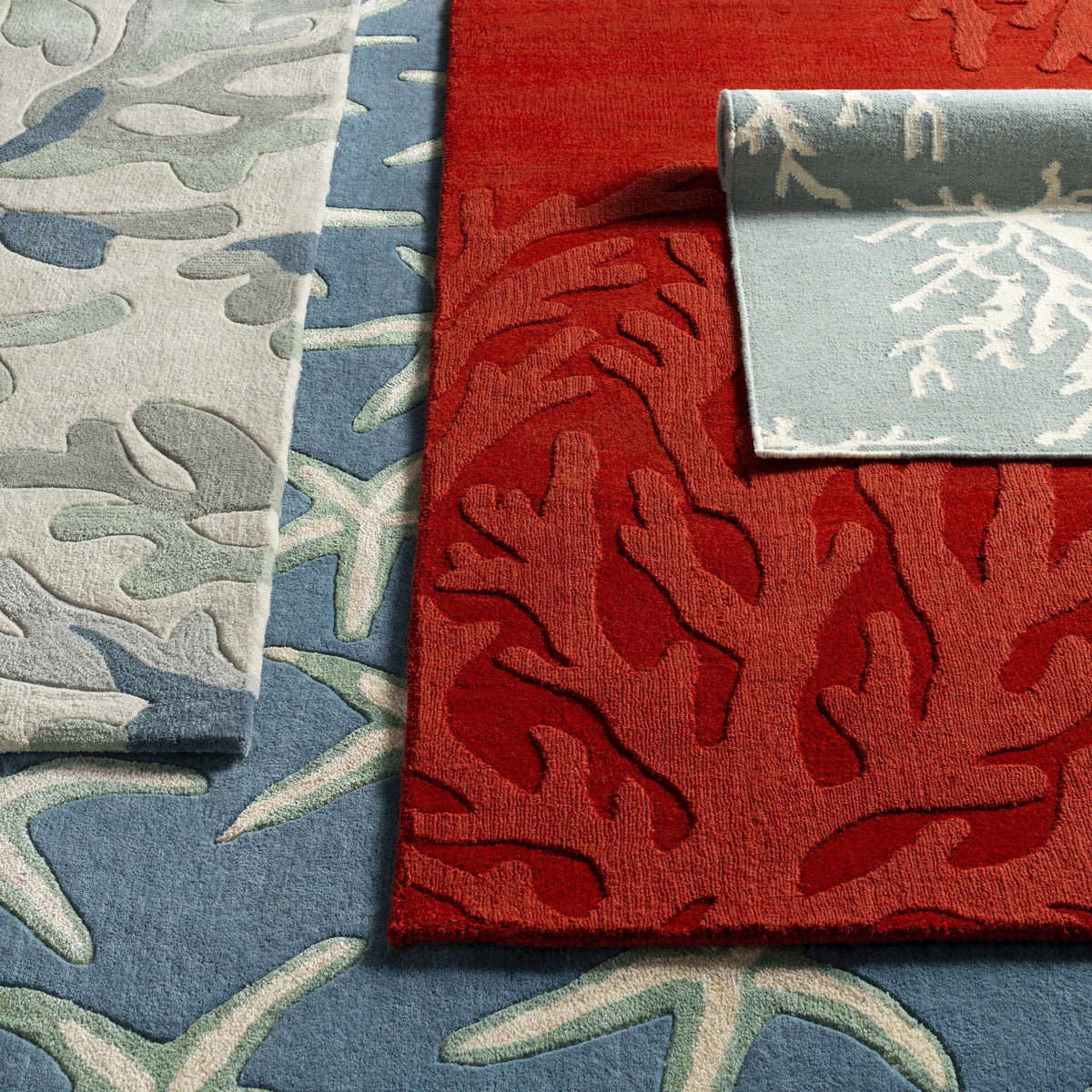 Boutique Rugs Carversville Ice Blue Botanical Wool Rug - view 12