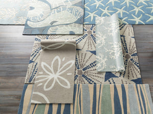 Boutique Rugs Carversville Ice Blue Botanical Wool Rug - view 4