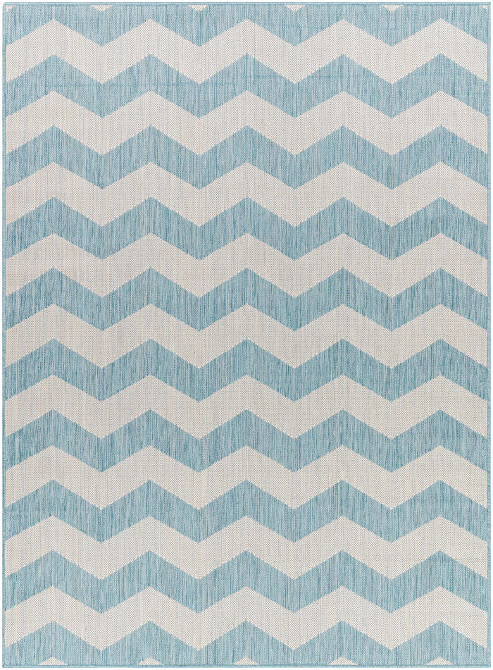 Boutique Rugs Cheri Thatch Light Blue Outdoor Carpet Area Rug