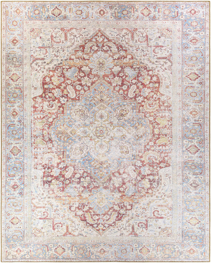 Boutique Rugs Cream Rust Leeston Washable Rug