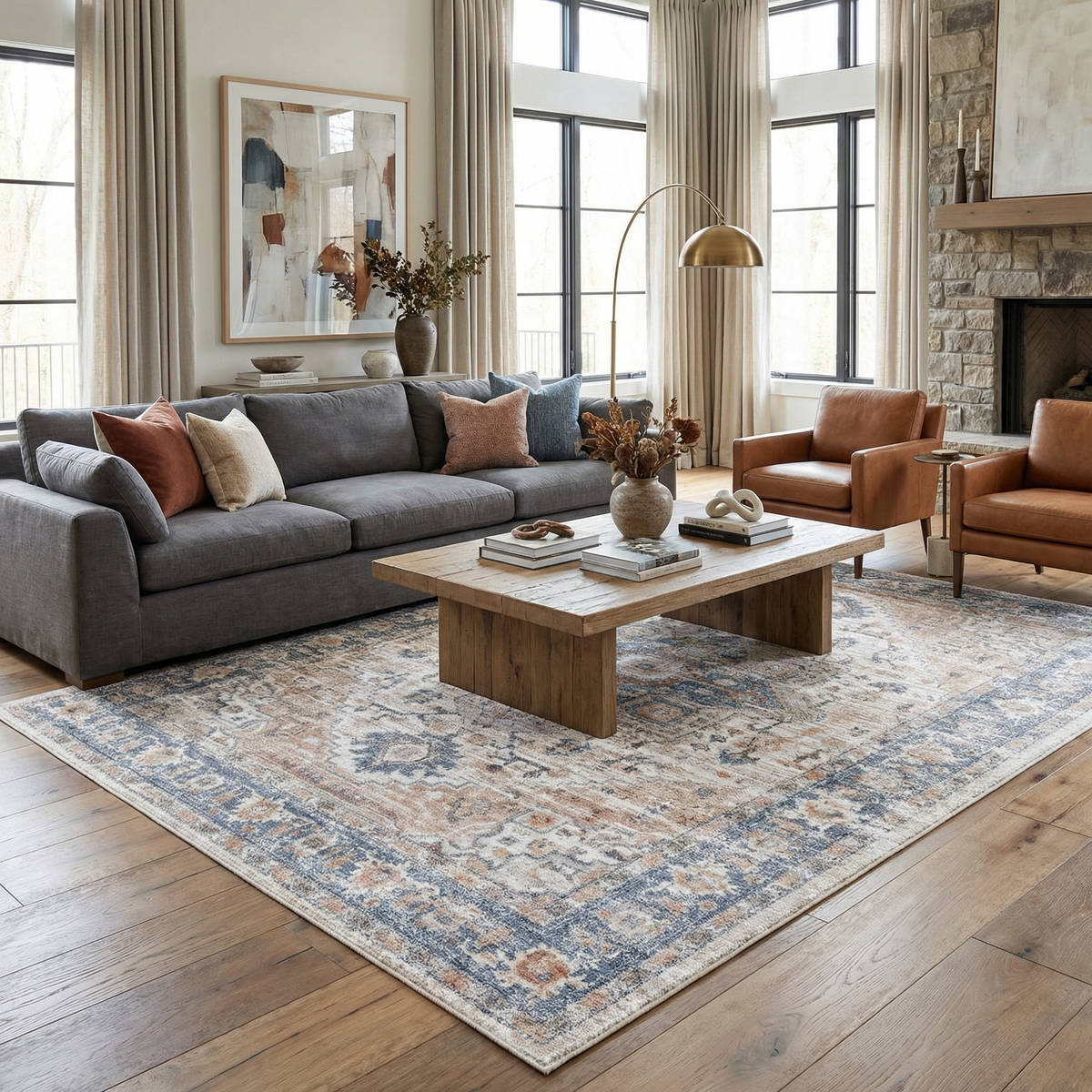 Boutique Rugs Ezri Cream Washable Area Rug - view 2