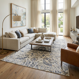 Boutique Rugs Georgiana Blue & Beige Oushak Rug - view 2